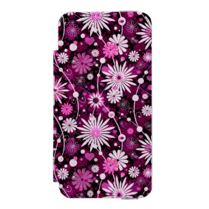 Valentinsgruß-Blumenmuster Incipio Watson™ iPhone 5 Geldbörsen Hülle