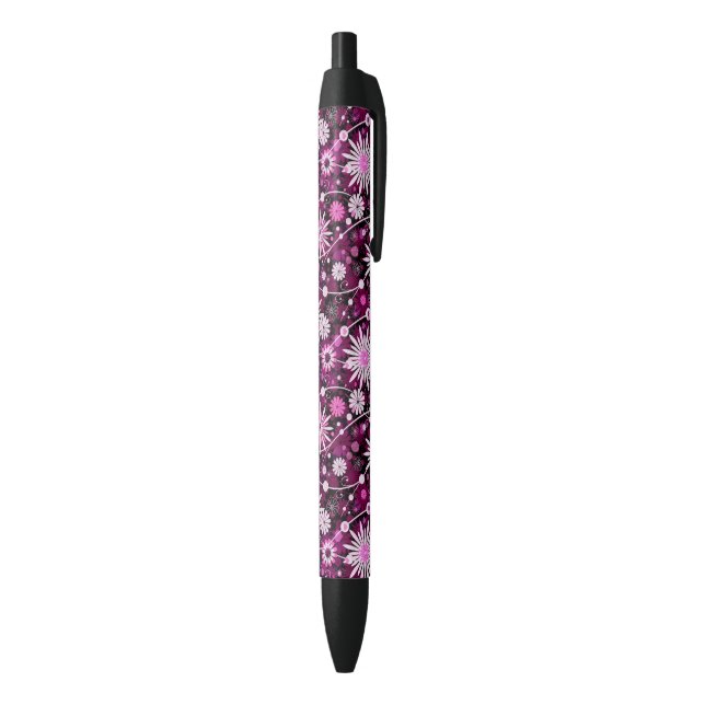 Valentinsgruß-Blumenmuster Kugelschreiber (Unterseite (Vertikal))