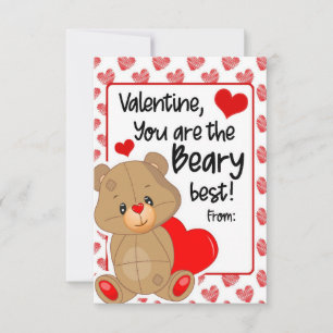 Valentinsgruß fehlen sich Sie der Beary gut Bonbon Karte