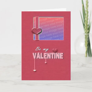 Valentinsgruß-Fotorahmenkarte Feiertagskarte