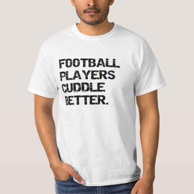 Valentinsgruß: Fußballspieler streicheln besser T-Shirt (Vorderseite)