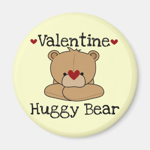 Valentinsgruß Huggy Bärn-runder Magnet