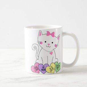 Valentinsgruß-Miezekatze Kaffeetasse