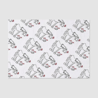 Valentinsgruß-Pferdeseidenpapier Seidenpapier