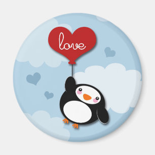 Valentinsgruß PINGUIN - Magnet
