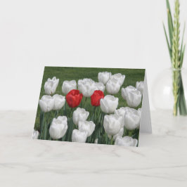 Valentinsgruß-Tulpen Feiertagskarte