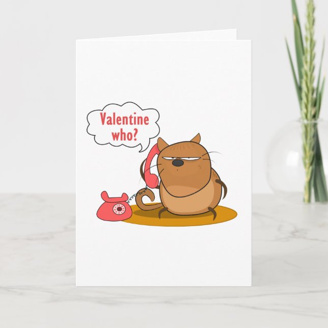 Valentinsgruß wer? feiertagskarte (Vorderseite)