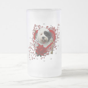 Valentinsgrüße - Schlüssel zu meinem Herzen - Mattglas Bierglas