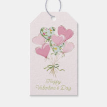 Valentinsherz Rosa und Grüne Herzballons