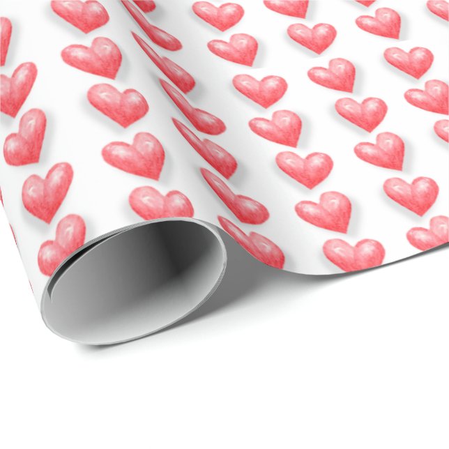 Valentinsherzen  geschenkpapier (Rolleneckpunkt)