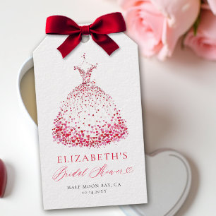 Valentinsherzen Kleid Whimsical Brautparty Geschenkanhänger