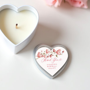 Valentinsherzen Liebesgarten Rosa Brautparty Herz-Aufkleber