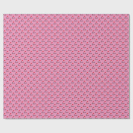 Valentinsherzen-Muster auf rosa Geschenkpapier