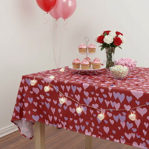 Valentinsherzen Tischdecke