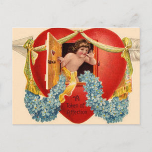Valentinsherzfenster Feiertagspostkarte