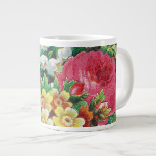 Valentinskarte aus der viktorianischen Ära, Blumen Jumbo-Tasse