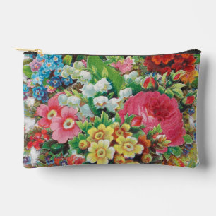 Valentinskarte aus der viktorianischen Ära, Blumen Zubehörtasche