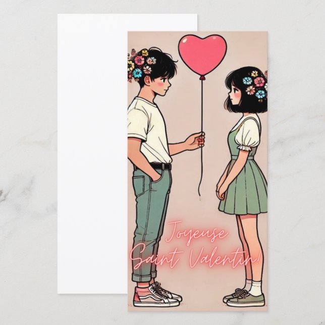 Valentinskarte Dankeskarte (Vorne/Hinten)