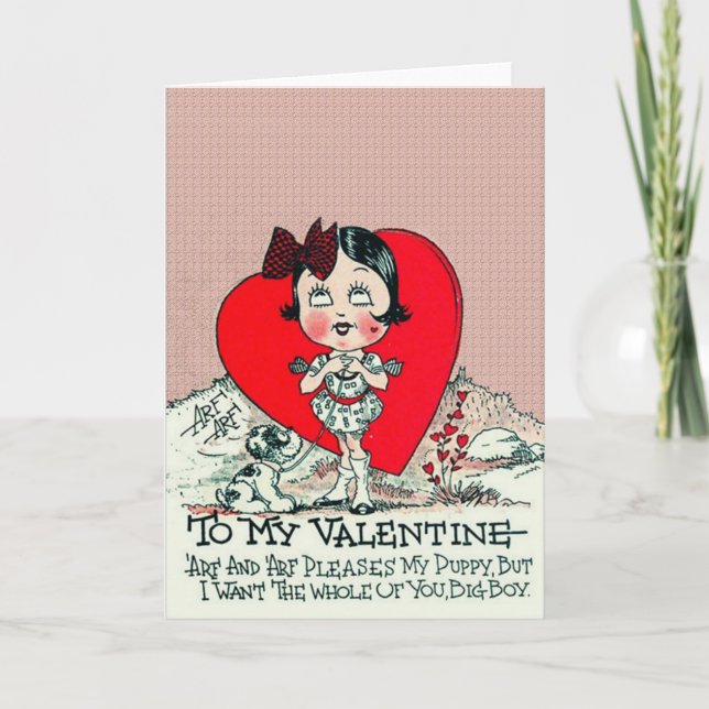 Valentinskarte Dankeskarte (Vorderseite)