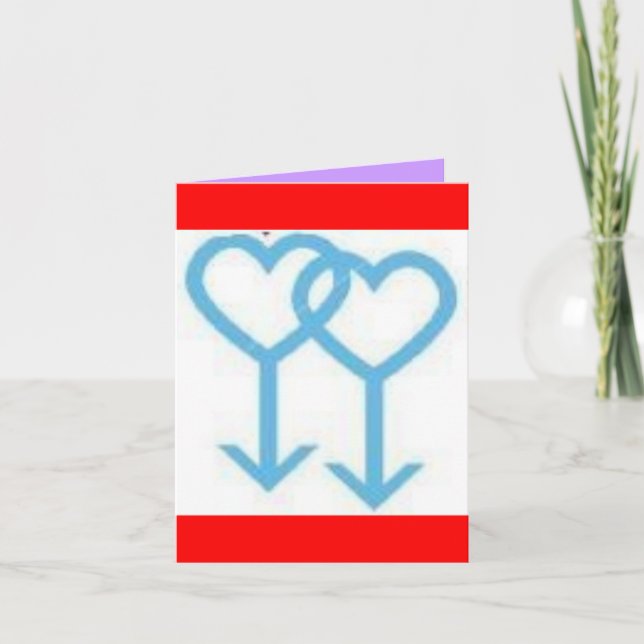 Valentinskarte Feiertagskarte (Vorderseite)