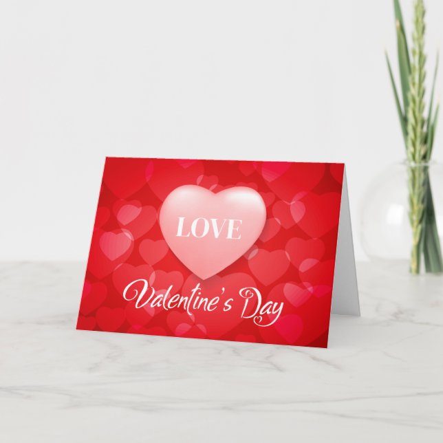Valentinskarte Feiertagskarte (Vorderseite)