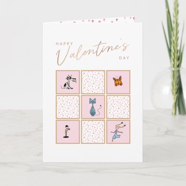 Valentinskarte Feiertagskarte (Vorderseite)