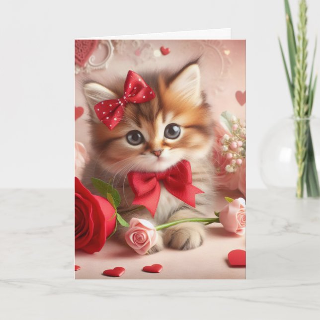 Valentinskarte Feiertagskarte (Vorderseite)