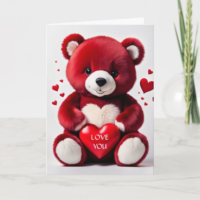 Valentinskarte Feiertagskarte (Vorderseite)