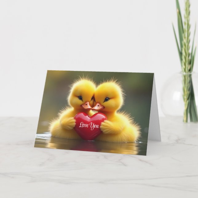 Valentinskarte Feiertagskarte (Vorderseite)