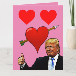 VALENTINSKARTEN VON DONALD TRUMP KARTE