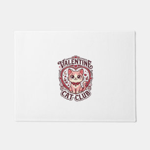 Valentinskatze Lustiges Katzenliebhaber-Design - V Fußmatte