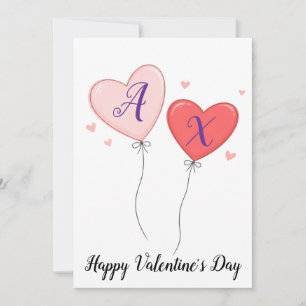 Valentinsliebesbrief mit benutzerdefinierten Anfan Feiertagskarte