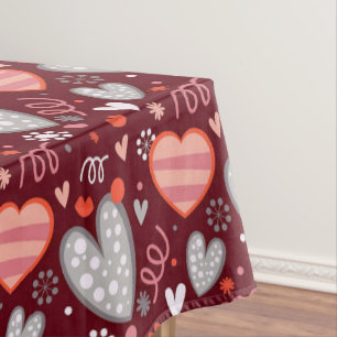 Valentinsmuster Tischdecke