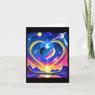 Valentinsplaneten Sterne Monde Astrologische Liebe Karte