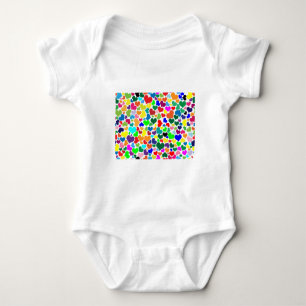 Valentinsregenbogenherzen Baby Strampler