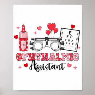 Valentinstag 1 der Istant Augentestgles Herz 1 Poster