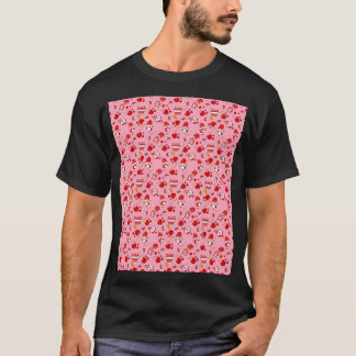 Valentinstag 2022 Gnomes Herz Muster Graphic T-Shirt