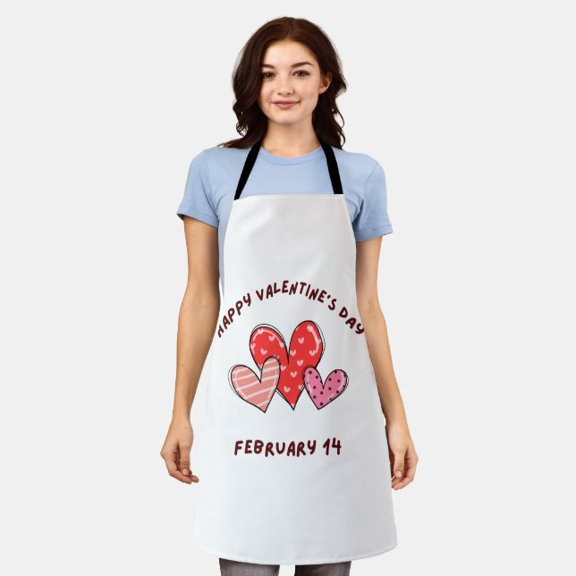 Valentinstag 2023 - Valentine 14 Februar Schürze (Getragen)