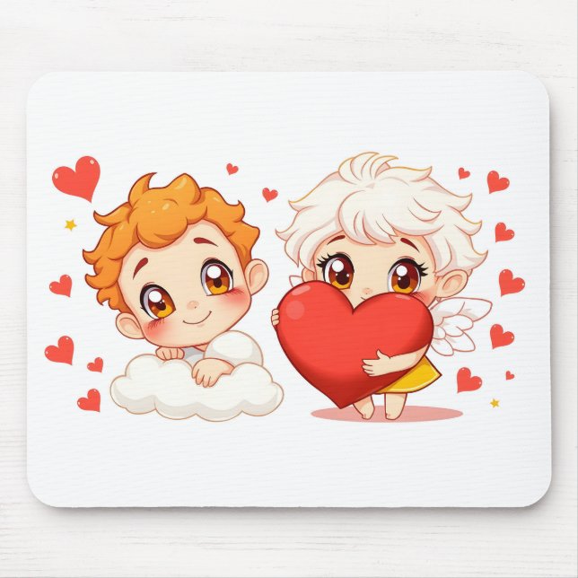 Valentinstag 2025: Niedliche und spielerische Enge Mousepad (Vorne)