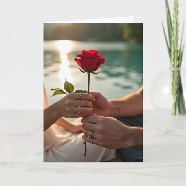 Valentinstag 3 Karte (Vorderseite)