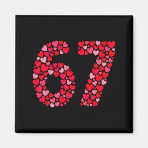 Valentinstag 67 Meme Six Seven 6 7 Valentine Er Magnet