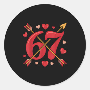 Valentinstag 67 Meme voller Herzen Lustig S Runder Aufkleber