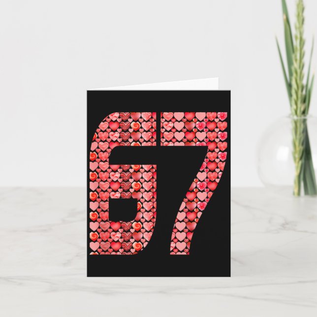 Valentinstag 67 Meme voller Herzen Lustiger S Karte (Vorderseite)