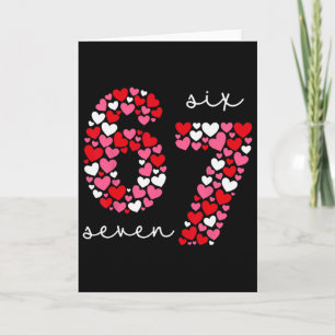 Valentinstag 6-7 Meme Six Seven 6 7 Valentine H Karte
