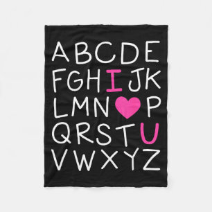 Valentinstag Abc Ich Liebe Dich Alphabet Lehrer Mä Fleecedecke