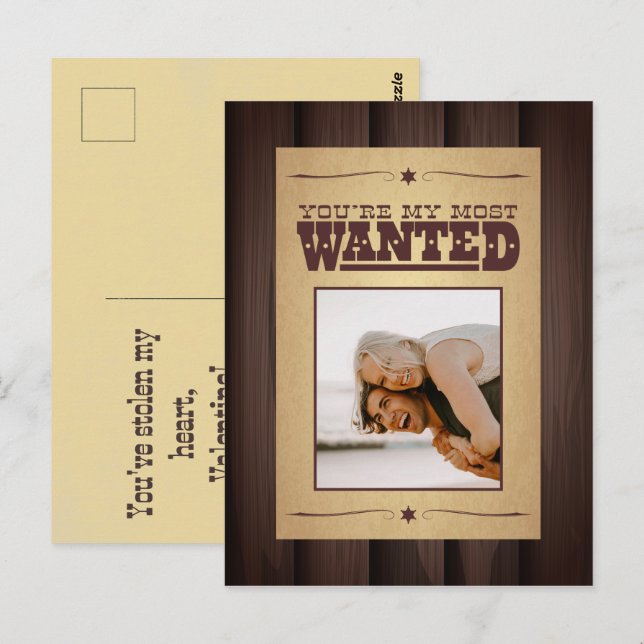 Valentinstag am meisten Gewollt Poster Postkarte (Vorne/Hinten)