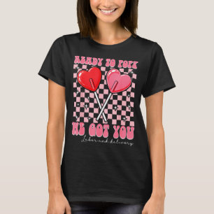 Valentinstag-Arbeits-Liefer-Krankenschwester P Scr T-Shirt