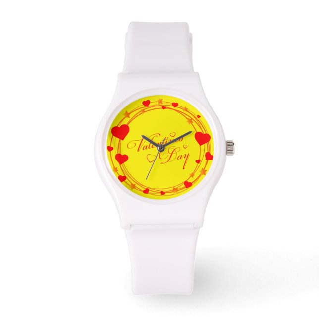Valentinstag Armbanduhr (Vorderseite)