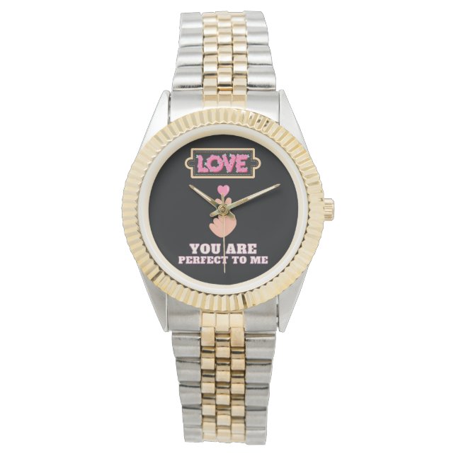 Valentinstag Armbanduhr (Vorderseite)