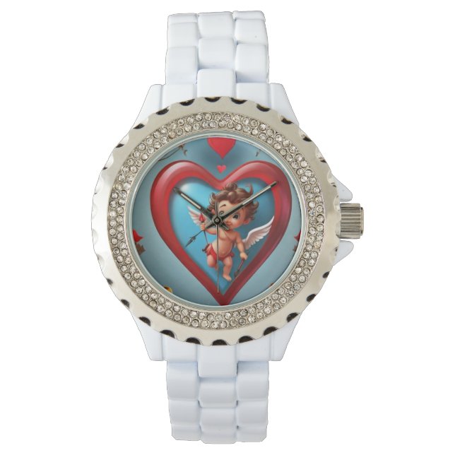 Valentinstag Armbanduhr (Vorderseite)